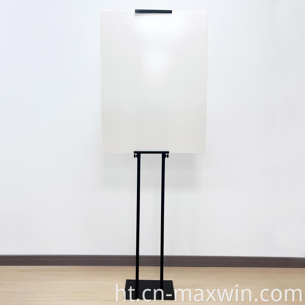 Afich pedestal kanpe ak ankadreman afich Pedestal Poster Stand With Poster Frame